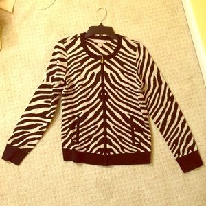Banana Republic sweater/top in zebra print